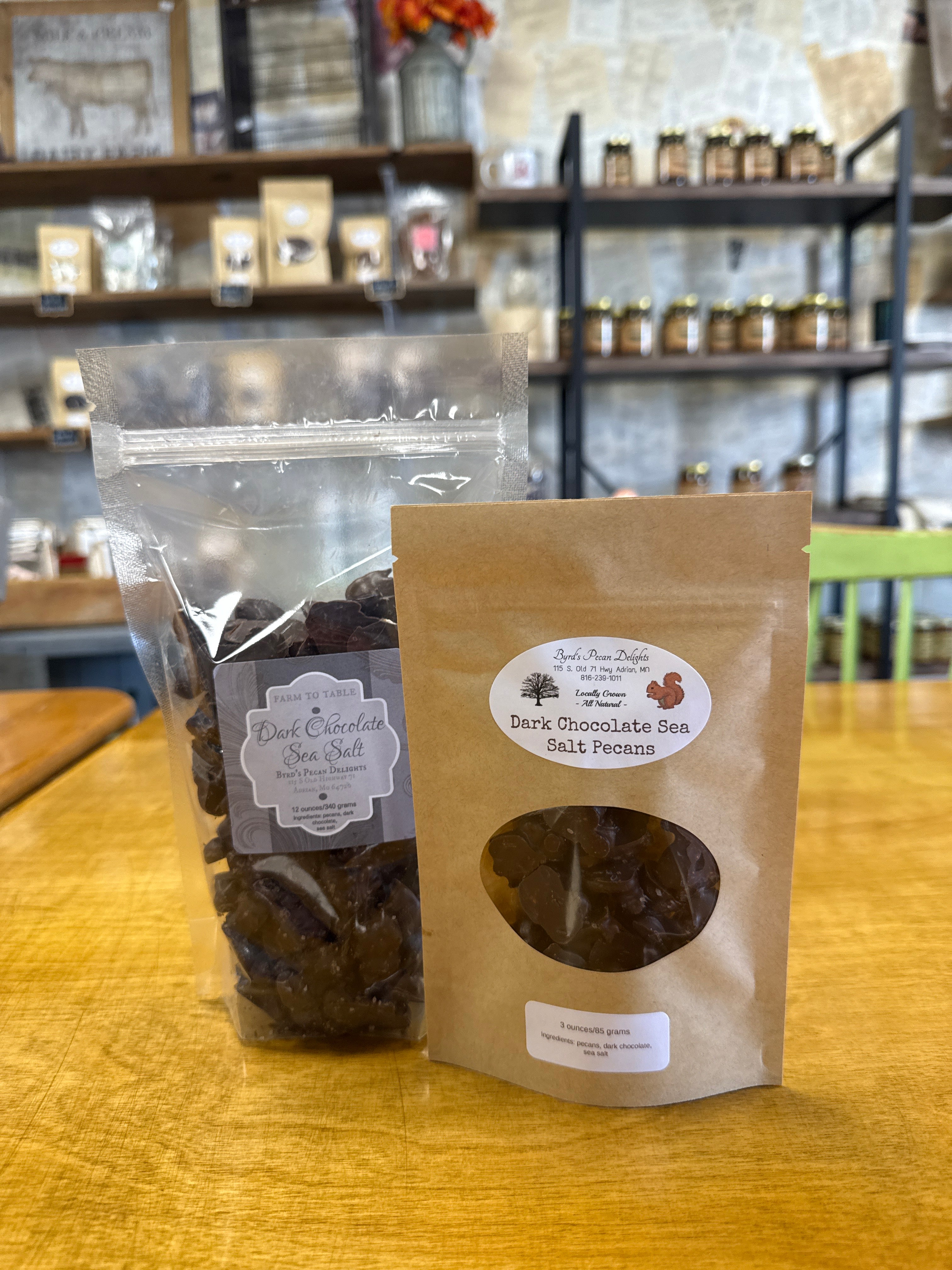 Dark Chocolate Sea Salt Pecans – Byrd's Pecan Delights